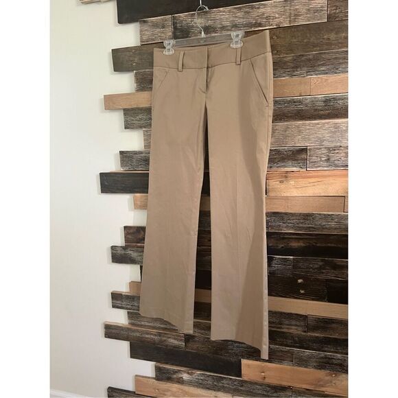 THEORY Low-Rise Beige Cotton Twill Flare Leg Pants w/ Pockets sz 12 - Picture 1 of 10